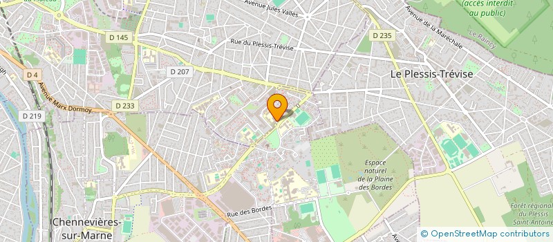 localisation de l'entreprise ROADY TRANS à CHAMPIGNY-SUR-MARNE