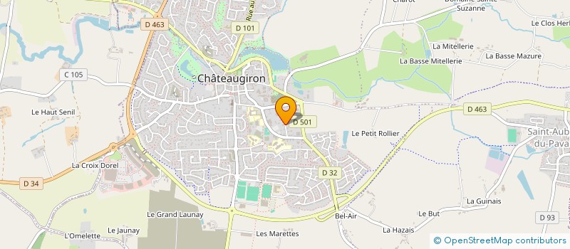 localisation de l'entreprise ROAHZON CARS  CHATEAUGIRON