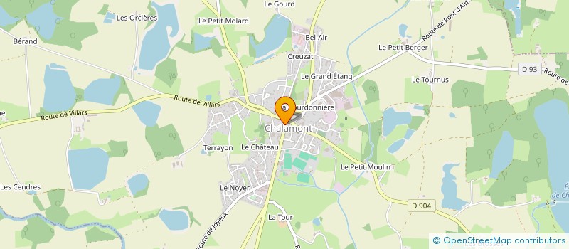 localisation de l'entreprise ROAIMO à CHALAMONT