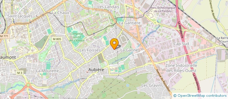 localisation de l'entreprise ROALCA  AUBIERE