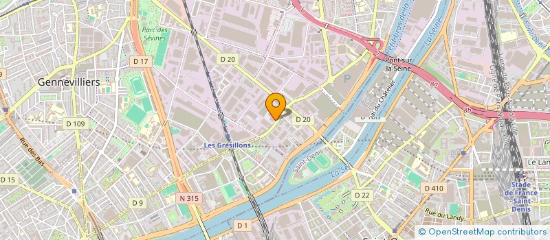 localisation de l'entreprise ROAM à GENNEVILLIERS