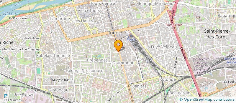 localisation de l'entreprise ROAN  TOURS