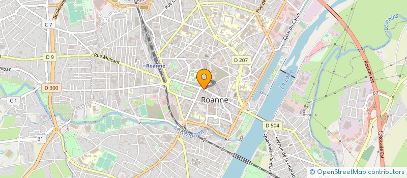 localisation de l'entreprise ROANNAISE DE L'EAU  ROANNE