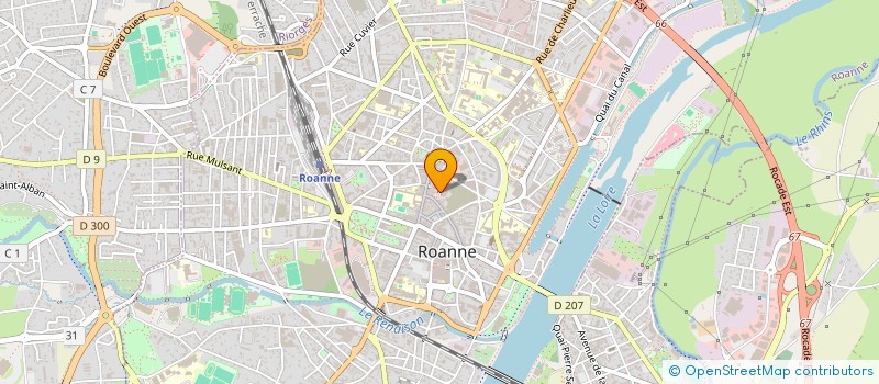 localisation de l'entreprise ROANNE AUDITION à ROANNE