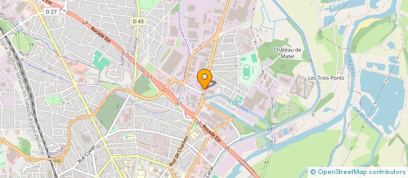 localisation de l'entreprise ROANNE BAZAR à ROANNE