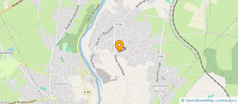 localisation de l'entreprise ROANNE CHAP'S  COMMELLE-VERNAY