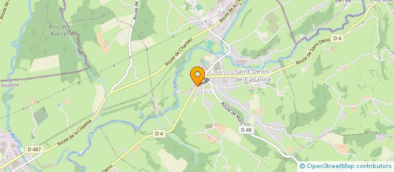 localisation de l'entreprise ROANNE CONTROLE VEHICULES à SAINT-DENIS-DE-CABANNE