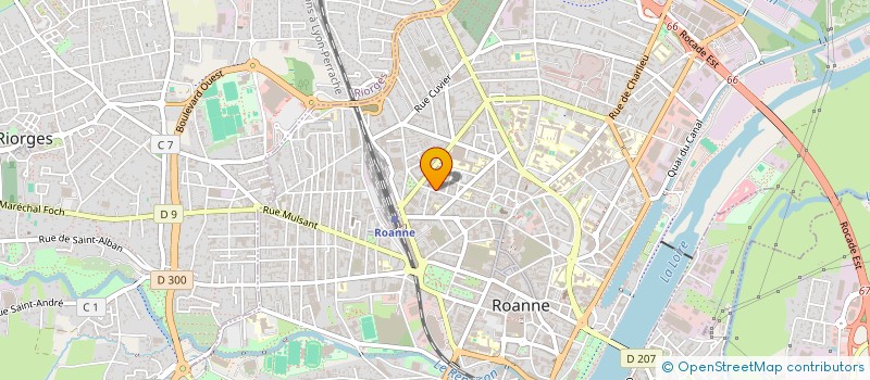 localisation de l'entreprise ROANNE ESTHETIQUE FORMATION INITIALE à ROANNE