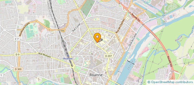 localisation de l'entreprise ROANNE FITNESS à ROANNE