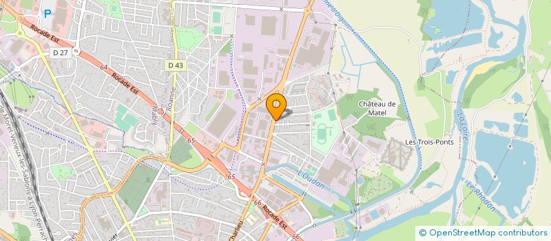 localisation de l'entreprise ROANNE MEDICAL SERVICE à ROANNE