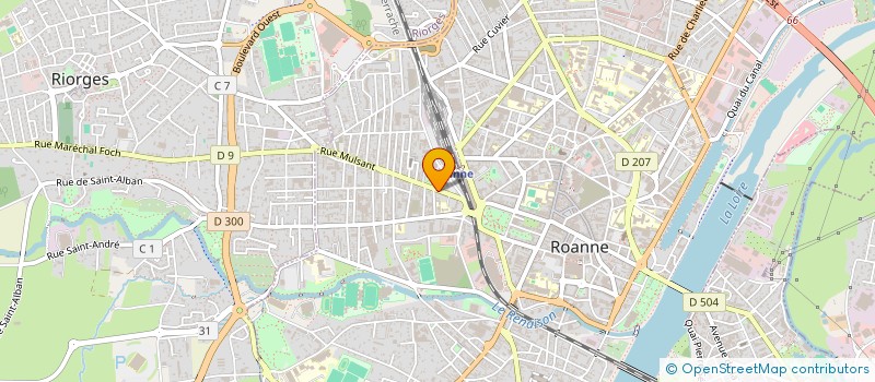 localisation de l'entreprise ROANNE SERVICES INFORMATIQUE  ROANNE