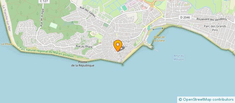 localisation de l'entreprise ROAZHON à LA TRANCHE-SUR-MER