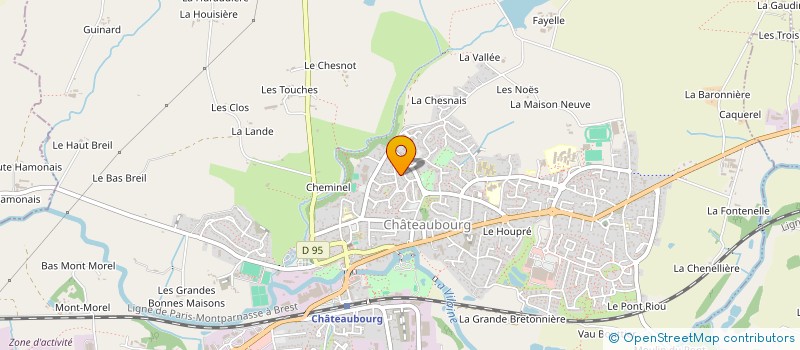 localisation de l'entreprise ROAZHON FAMILI  CHATEAUBOURG