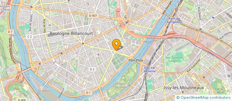 localisation de l'entreprise ROAZHON-LEVANT SARL à BOULOGNE-BILLANCOURT