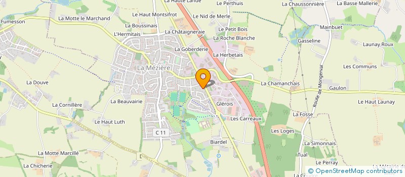 localisation de l'entreprise ROAZHON PLOMBERIE  CINTRE