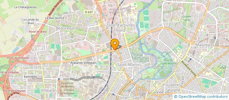 localisation de l'entreprise ROAZHON STAPS  RENNES