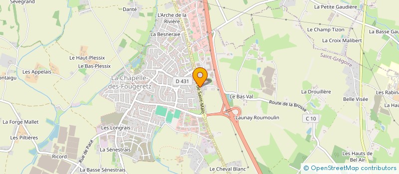 localisation de l'entreprise ROAZIDIS à SAINT-GREGOIRE