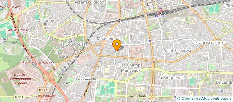 localisation de l'entreprise ROAZONE LAN à RENNES