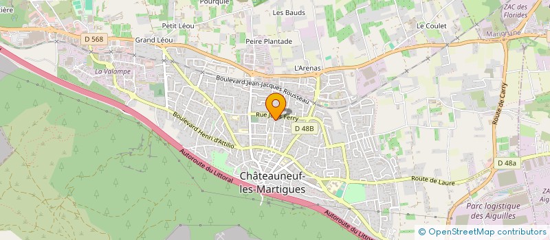 localisation de l'entreprise ROB DIAGS à CHATEAUNEUF-LES-MARTIGUES