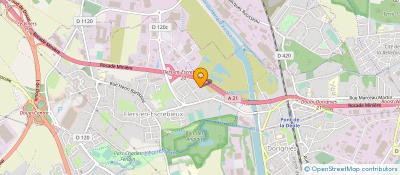 localisation de l'entreprise ROB DISTRIBUTION à FLERS-EN-ESCREBIEUX