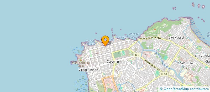 localisation de l'entreprise ROB ORIGIN  CAYENNE