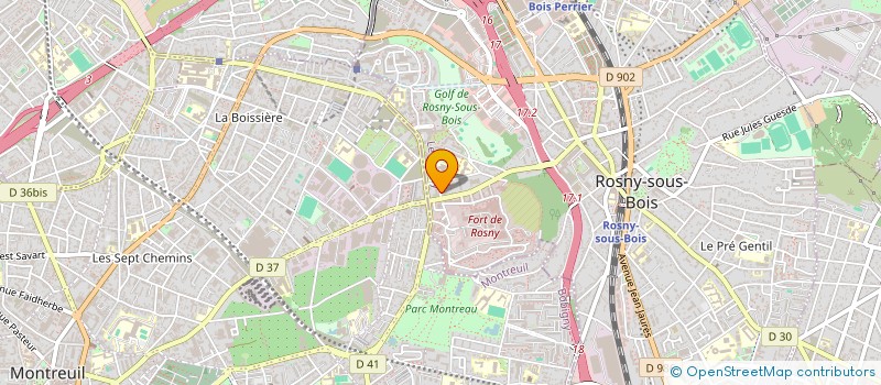 localisation de l'entreprise ROB TAXI à ROSNY-SOUS-BOIS