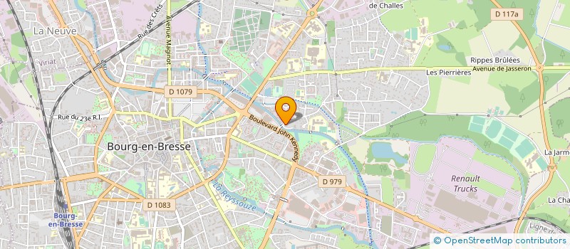 localisation de l'entreprise ROBA DIFFUSION à BOURG-EN-BRESSE
