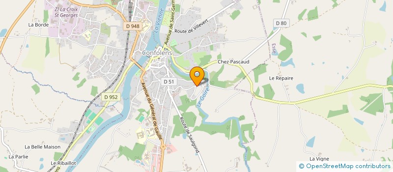 localisation de l'entreprise ROBACHE INVESTISSEMENTS  CONFOLENS