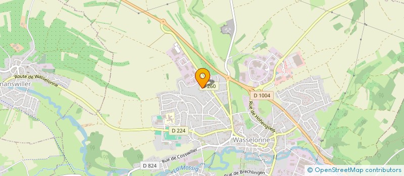 localisation de l'entreprise ROBACONSEILS  WASSELONNE