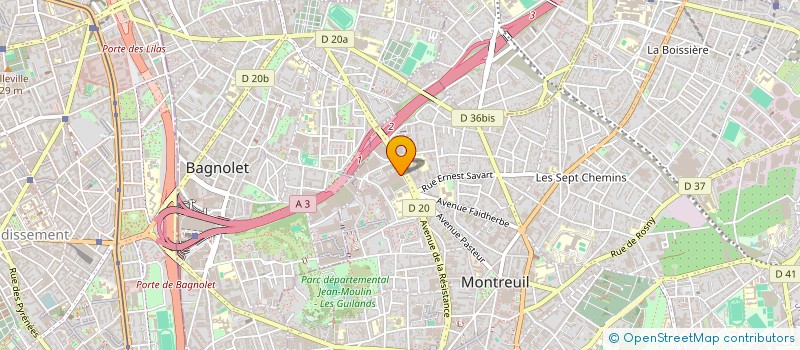 localisation de l'entreprise ROBAK à MONTREUIL