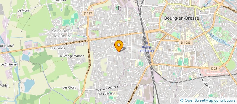 localisation de l'entreprise ROBALL à SAINT-DENIS-LES-BOURG