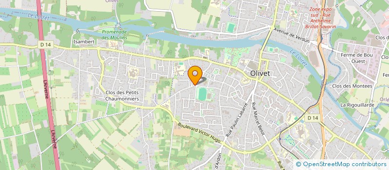 localisation de l'entreprise ROBALSPA à OLIVET