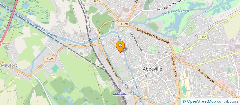 localisation de l'entreprise ROBANN à ABBEVILLE