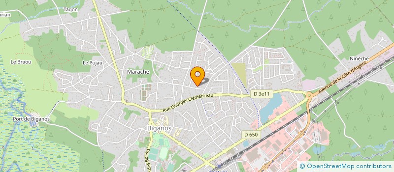 localisation de l'entreprise ROBANT  BIGANOS