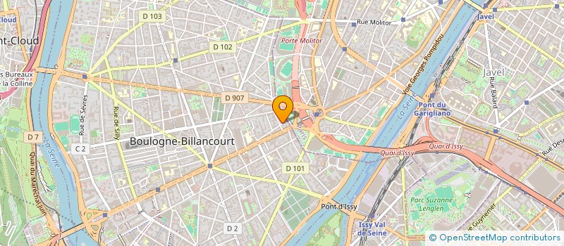 localisation de l'entreprise ROBARDEY  BOULOGNE-BILLANCOURT