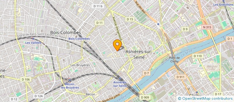 localisation de l'entreprise ROBAT PROPERTIES à ASNIERES-SUR-SEINE