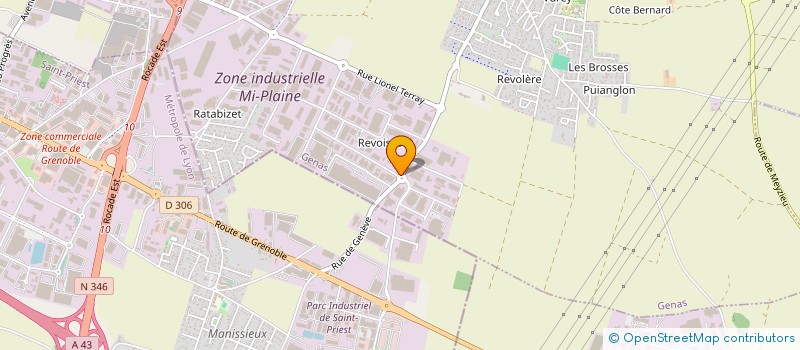 localisation de l'entreprise ROBATEL  GENAS