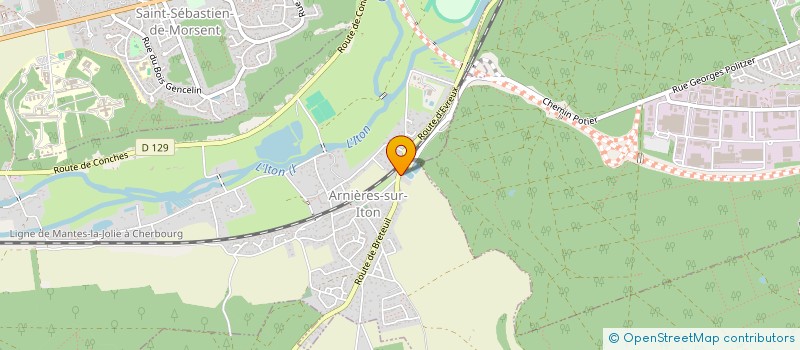 localisation de l'entreprise ROBAUT INVEST  ARNIERES-SUR-ITON