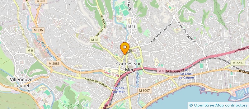 localisation de l'entreprise ROBBE & CO  CAGNES-SUR-MER