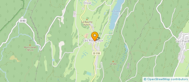 localisation de l'entreprise ROBDAL FRERES  ETIVAL