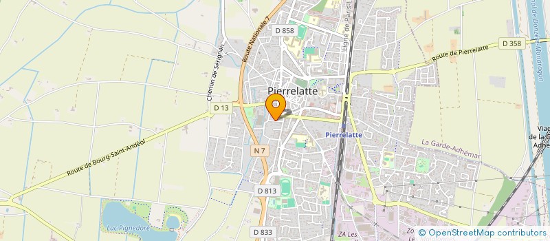 localisation de l'entreprise ROBDAM à PIERRELATTE