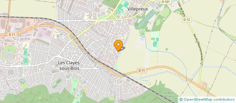 localisation de l'entreprise ROBE  VILLEPREUX