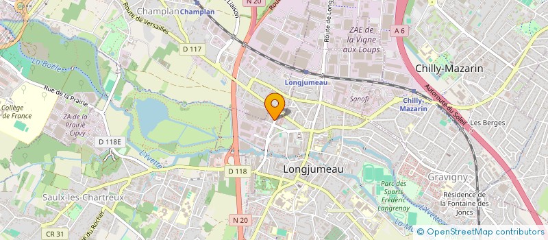 localisation de l'entreprise ROBE DE CREATEUR à LONGJUMEAU