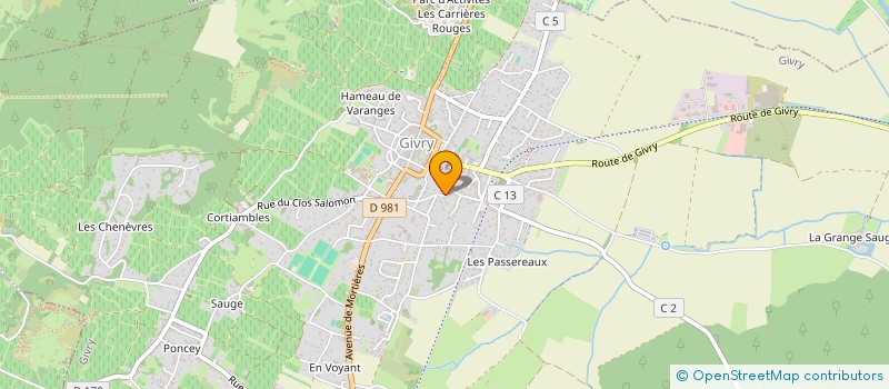 localisation de l'entreprise ROBE GRENAT à GIVRY
