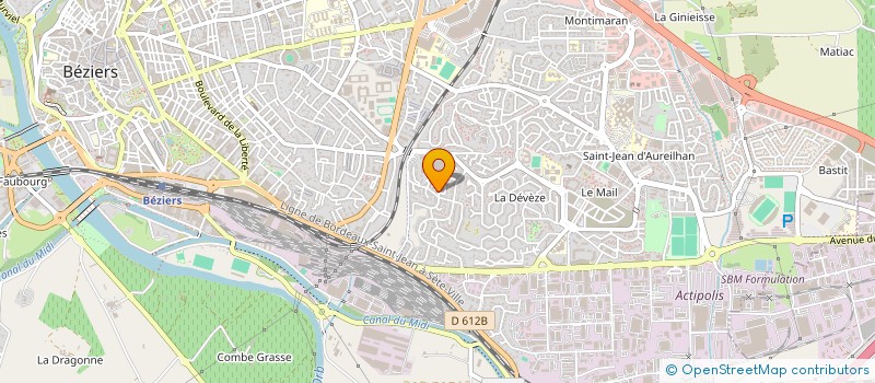 localisation de l'entreprise ROBECOM  BEZIERS