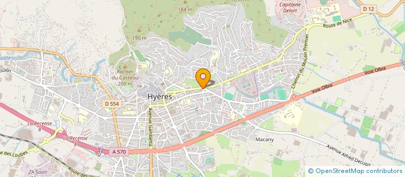 localisation de l'entreprise ROBEK à HYERES