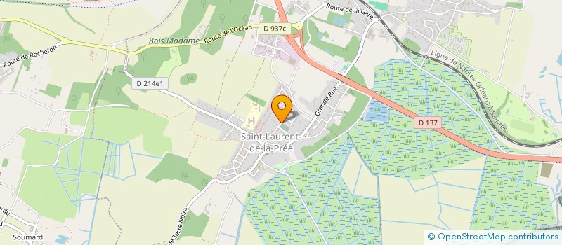 localisation de l'entreprise ROBELET ELECTRICITE  SAINT-LAURENT-DE-LA-PREE