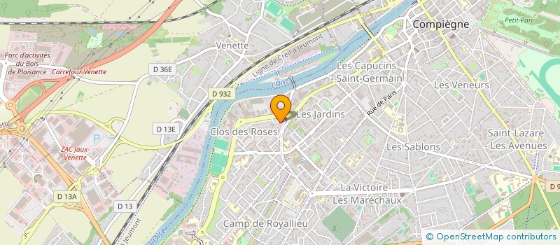 localisation de l'entreprise ROBEN CONSULTING à COMPIEGNE