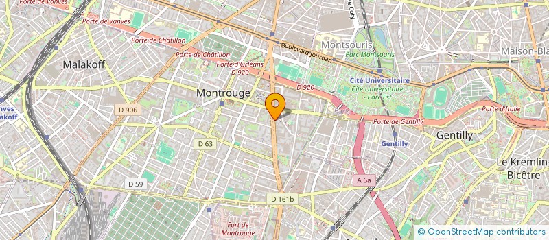 localisation de l'entreprise ROBENE INVEST  MONTROUGE