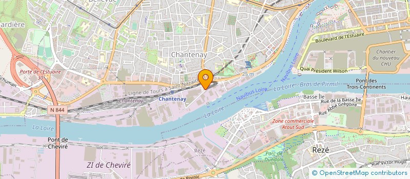localisation de l'entreprise ROBENS à NANTES
